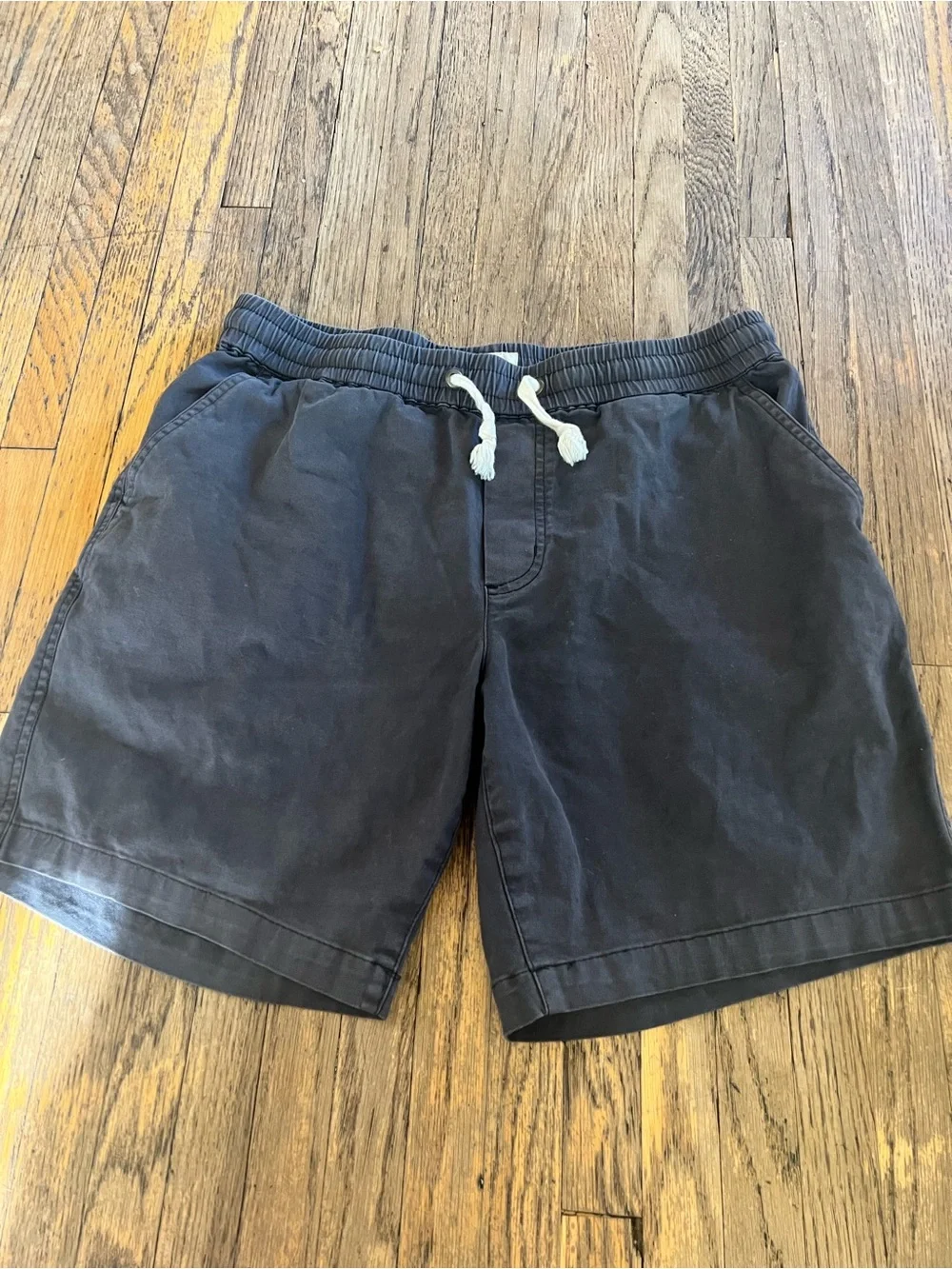 Men's 2 pair of shorts from marine layer with back pockets. Black & blue. - Picture 3 of 5